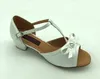 Танцевальная обувь девочки латинская бальная сальса сальса белый цвет g6269w в удобной стельке