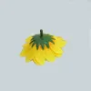 Mini fleurs décoratives en soie, 7cm, fausse tête de tournesol, pour bricolage, fête de mariage, décoration de la maison, couronne de naissance de bébé C1