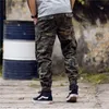 Męskie spodnie streetwear Men MTI Papościennik Joggers Bawełniane spodnie wojskowe Spodnie Hip Hop Elastyczność dresowy mężczyzna Rozmiar 28-40 kropla dostarcza dh3mw