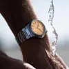 Наручные часы Homage, мужские наручные часы 38 мм, винтажные деловые часы Nh35, водостойкий механизм, автоматическая дата, циферблат с солнечными лучами для падения