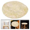 Housses de chaise housse de tabouret protecteur rond amovible extensible barre à manger beauté maison housse élastique