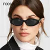 Sunglasses FOOSCK Small Oval For Women Retro Leopard Shades Brand Designer Sexy Ladies Sun Glasses Goggle Oculos UV400