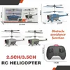Rc Helicopter 35Ch 25Ch Remote Control Plane 24G Hovering Obstacle Avoidance Electric Airplane Aircraft Flying Toys for Boys y240319