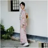 Vêtements ethniques Japonais Traditionnel Kimono Harajuku Robes Haori Longues Robes Yukata Ao Dai Robe Costumes Cosplay Pyjamas Orientaux Dr Dhwb4