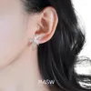 Pendientes de tuerca MASW, diseño Original, temperamento coreano dulce, mariposa rosa de alta calidad para mujer y niña, regalo, joyería de tendencia 2024