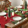 Maty stołowe świąteczne podkładki 12x18 cali sezonowe wakacyjne zestaw wakacyjny zestaw 6