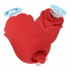 Zabawki Nowy kształt róży pochwa Ssanie wibratora intymne dobre sutek doustny lizanie łechtaczki stymulacja potężna zabawki seksualne dla kobiet
