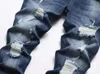 I produttori di jeans da uomo direttamente per i pantaloni europei e americani con foro piccolo per il piede lavano elastici