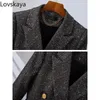 Kvinnors kostymer Fashion Women Formal Single Button Work Wear Jacket Blazer Damer Kvinna Aprikos Khaki Black Blue Long Sleeve