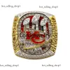 Designer Super Bowl Championship Ring Luxe 14K Or KC Champions Anneaux pour Hommes Femmes Diamant Étoile Bijoux Designer Champion Ring 849