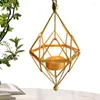 キャンドルホルダー幾何学的ティアライトホルダークリエイティブメタル装飾的な吊り下げランタンパーティー用品用