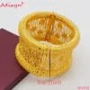 Banles Adixyn Diamater 63 mm Bransoleta Bransoletka Złota Kolor Dubai Mankiet Bransoletka biżuteria do ślubnych przedmiotów N01042