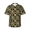 Chemises décontractées pour hommes Perles de neige Chemise de vacances Vacances colorées Modèle Hawaii Hommes Blouses lâches Manches courtes Streetwear Design Tops