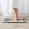 Tapis classique marbre blanc argent paillettes Glam #1 (Faux) #marbre #décor #art tapis de porte d'entrée tapis de bain