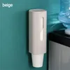 Storage Bottles Disposable Paper Cup Holder Dispenser Wall-mounted Plastic Water Container Frame