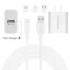 Chargeurs Nouveauté Eseekgo Qc-06 Set 1Xusb-A Qc3.0 Adaptateur de voyage avec 1M de données EU / US rapide dans la boîte de vente au détail Drop Delivery Electronics Ba Dhpgv