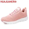 Casual Shoes Women's Sneakers 2024 Fashion Breathable Women Summer Walking Mesh Light Sneaker Lace-Up Platform Female Footwear