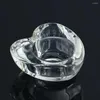 Candle Holders 1PC Mini Clear Glass Crystal Love Candlestick Ball Base Centerpiece Decor For Table Wedding Decoration