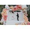 Activités de jeux de plein air 13x13ft-4x4m rebond gonflable blanc rose maison noire anniversaire fête d'anniversaire cavalier château gonflable pour adts Dhejf