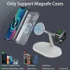 充電器15w 3 in 1磁気ワイヤレス充電器Stand for macsafe iphone 14 13 12 Apple Watch Airpods Pro Fast充電ドッキングステーション