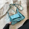 Borse a tracolla Borsa versatile alla moda da donna Designer di lusso Laser lucido Argento Chic Borse e portamonete casual da donna Pochette da festa