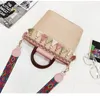 Сумка YOUSE, бренд 2024, тканая женская соломенная сумка в этническом стиле, дизайнерская сумка-тоут с кольцевой ручкой