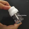 Förvaringsflaskor 50st unik tom söt mjölk baby burk flaskform läppglansförpackningsrör klar jam lipgloss behållare med trollstavar för barn