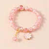 Bracelets porte-bonheur mode perles faites à la main pour femmes fleur charmes Pulsera Femme filles amis fête vacances bijoux cadeaux