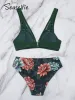 Use Seaselfie Floral Plunge traseiro