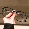 Sonnenbrille Transparent Computer Brille Rahmen Frauen Männer Anti Blau Licht Platz Brillen Kunststoff Scharnier Optische Spektakel Brillen