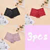 Kadın Panties 3pcs Kadın Dantel Kısa Çiçek iç çamaşırı kızlar Seksi bayanlar Güzel UMURLAR iç çamaşırları