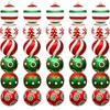 Decoração de festa enfeites de árvore de Natal com brilho bolas de plástico 30 peças