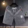 Heren shorts mode -label geborduurd vijf delige camouflage bedrukte casual broek, zomer snel drogende strandbroek