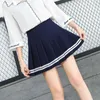 Gonne Shinymora Estate Pieghettato Mini Per Le Donne A Vita Alta Ragazze Casual Pantaloncini A Righe Harajuku Uniforme Scolastica Giapponese1 Consegna di Goccia Dh3Wm