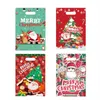 Present Wrap 160st Christmas Candy Cookie Bag Xmas Santa for Home Year Packaging