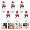 Storage Bottles 6 Set Of Juice With Cap Reusable Small Milk Tea Christmas Tree Shaped Candy Containers