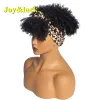 Парики Joyluck Headds Wig Synthetic Turban Hairs для африканских женщин Kinky Culry Leopard Prap и волосы, связанные вместе с париками волос