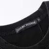 Clásicos Camisetas para hombre Corazón Ch Letra de marca de alta calidad Sánscrito Patrón cruzado Suéter Camisetas Croxin Industria pesada Revuelto Color Lavado Agua Impreso en 3D