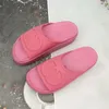 homens mulheres plataforma slides sandálias de designer de luxo multicolorido preto branco marrom brocado chinelo de borracha moda praia sapatos apartamentos chinelos sandálias de grife