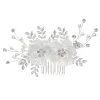 Pinces à cheveux Barrettes Blanc Fleur Peigne Femmes Bijoux Diadèmes De Mariée Accessoires Casque Bandeau Drop Livraison Hairjewelry Otl92