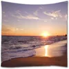 Gobeliny 3D Sunset Sceneria Tropeestry Tropical Beach Coastal Island Palm drzewa krajobrazowe sypialnia Dekorun