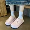 Slippers à prova d'água de inverno, homens de inverno para casa sapatos femininos quentes desgaste externo e eva fofo algodão macio slides