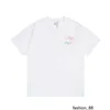 Designer High Version Luxury Fashion Luo Famille Classic broderie Petite étiquette Blanc T Short Mode simple T-shirt pour hommes et femmes