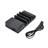 Multi-Port USB charger mobile phone stand desktop creative lazy mobile phone charging base Mini small four-port