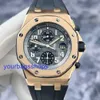 Zeitlose AP-Armbanduhr Royal Oak Offshore Series 25940OK Automatische mechanische Herrenuhr aus 18-karätigem Roségold mit modifiziertem Ring auf der Rückseite