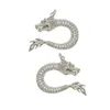 Stud Earrings Exquisite Chinese Dragon Ear Studs Unique Rings Adornment Fashionable And Personalized Jewelry Charm