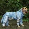 Vêtements pour chiens imperméable moyen grand Golden Retriever Samojerabra Poncho multi-faces vêtements imperméables d'été à quatre pattes