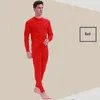 Homme Sous-Vêtement Thermique 2 pièces Hommes Hiver O-cou Costume Garder Au Chaud Vêtements De Nuit Hauts Pantalons Ensemble Long Johns Bielizna Termiczna