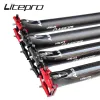 Postes Litepro A65 tige de selle intégrée en Fiber de carbone vélo pliant 31.8 33.9*580mm Tube de selle 412 Bmx tige de selle de vélo 34.9 m pour Birdy