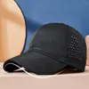 Ball Caps Unisex Hat Breathable Adjustable Sweat-wicking Baseball Men Women Hollow Out Sun Protection Cap